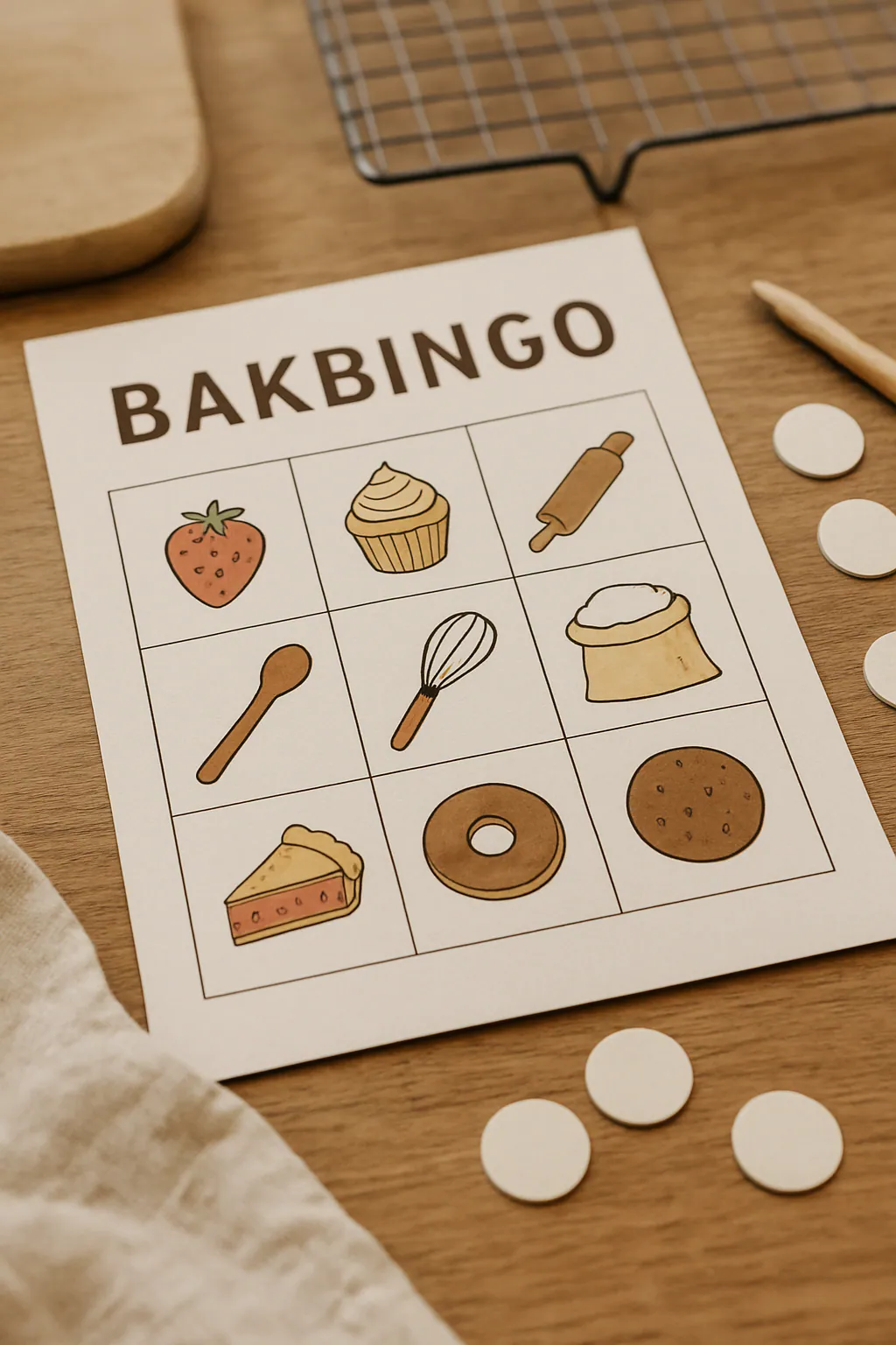 Eindresultaat: Bakbingo maken