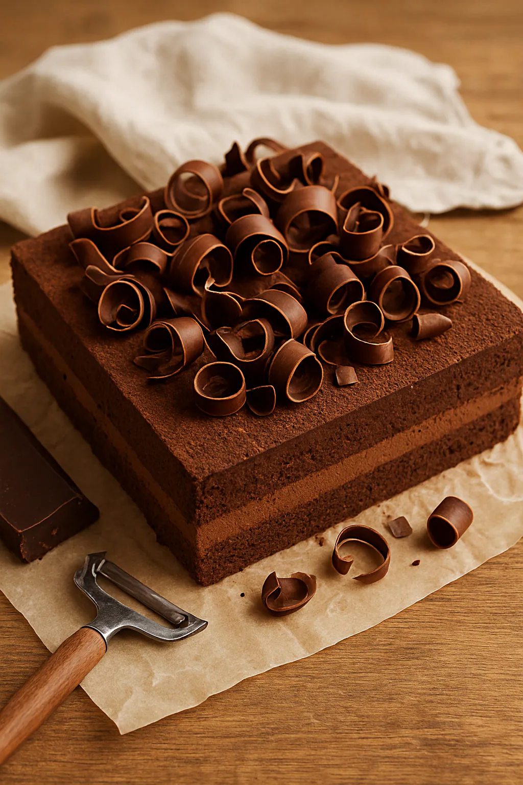 Eindresultaat: Chocoladekrullen maken