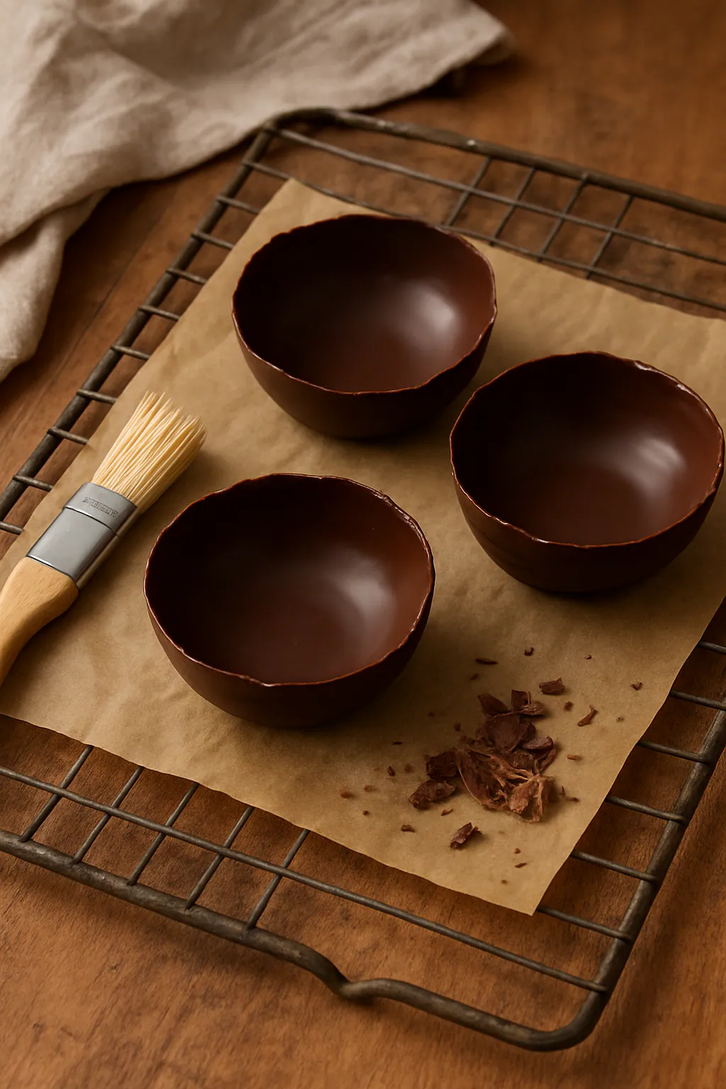 Eindresultaat: Chocoladekuipjes maken
