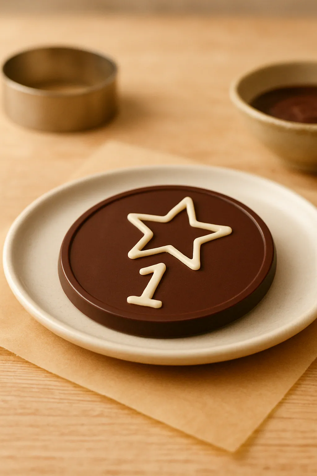 Eindresultaat: Chocolademedaille maken