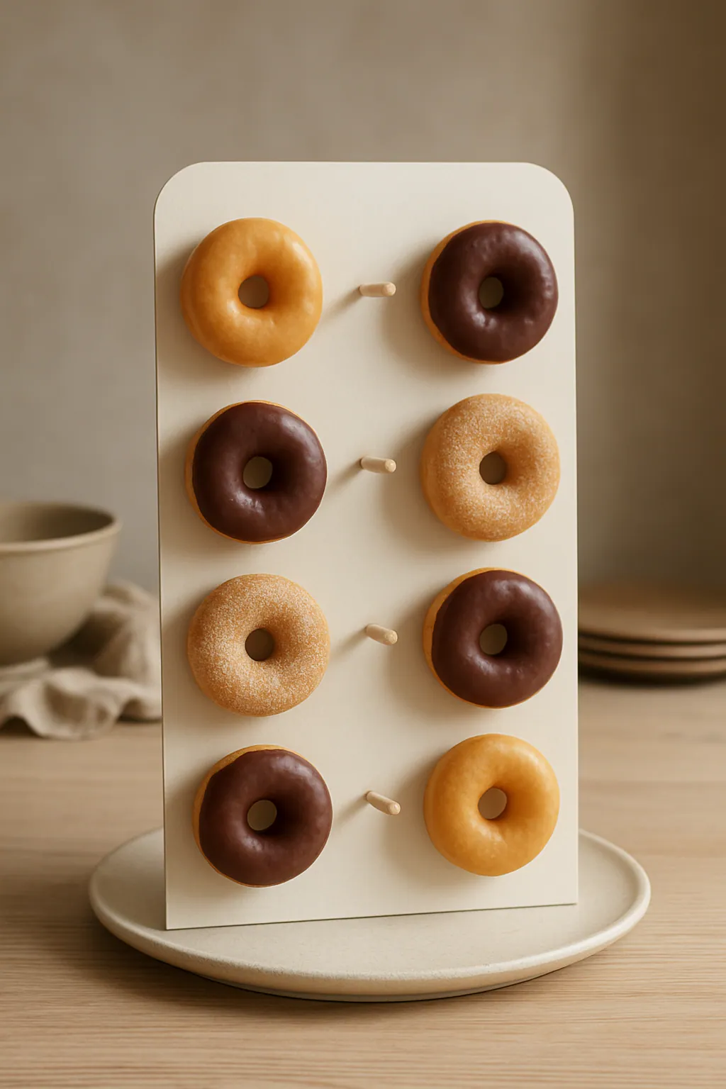 Eindresultaat: Donutdisplay voor een feestje maken