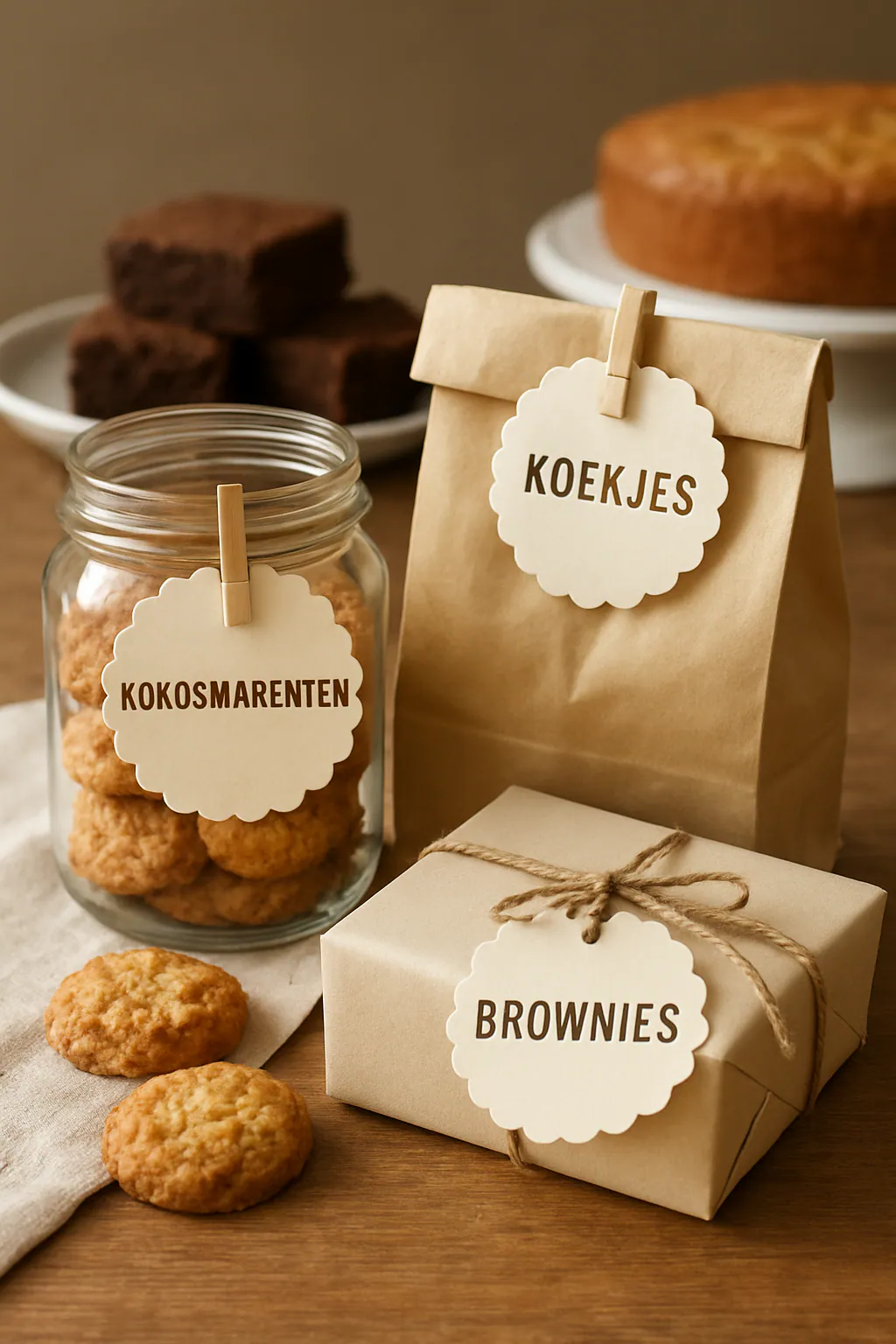 Eindresultaat: Feestelijke baklabels ontwerpen