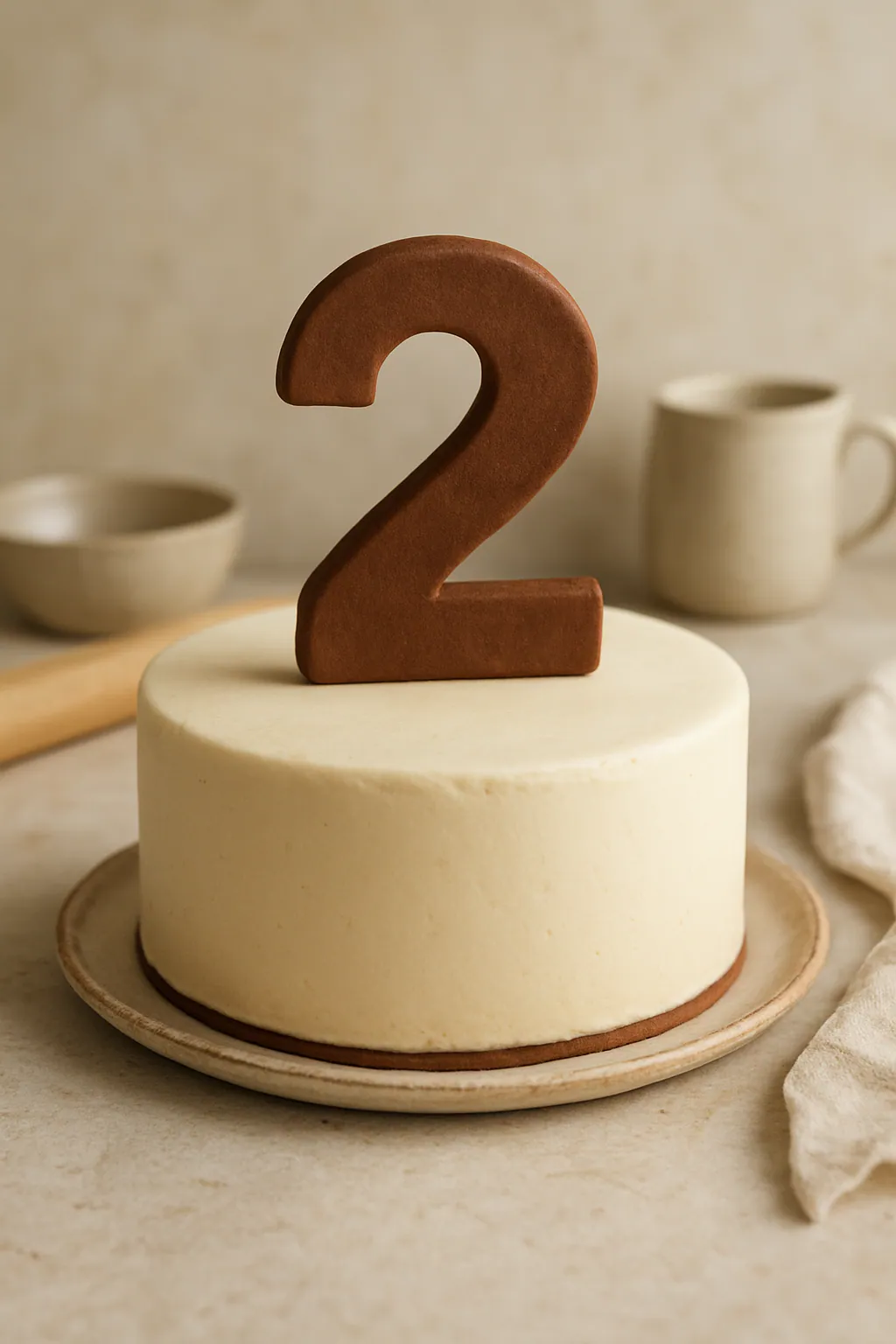 Fondantcijfers voor een taart maken