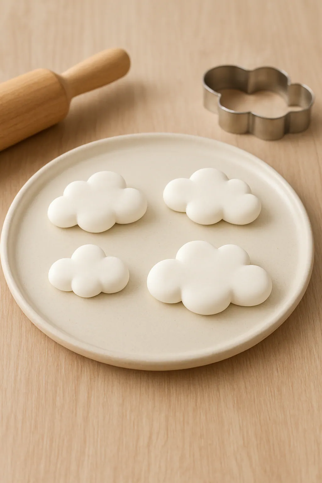 Fondantwolken maken