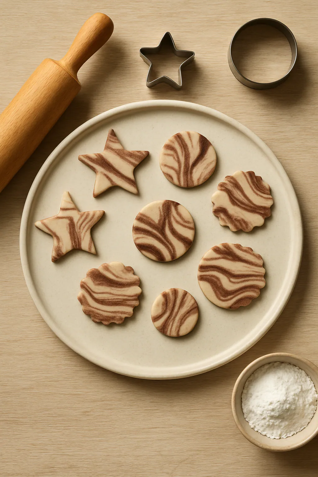 Gemarmerde fondantdecoraties maken