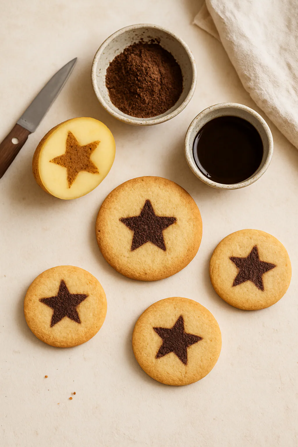 Eindresultaat: Koekjes stempelen