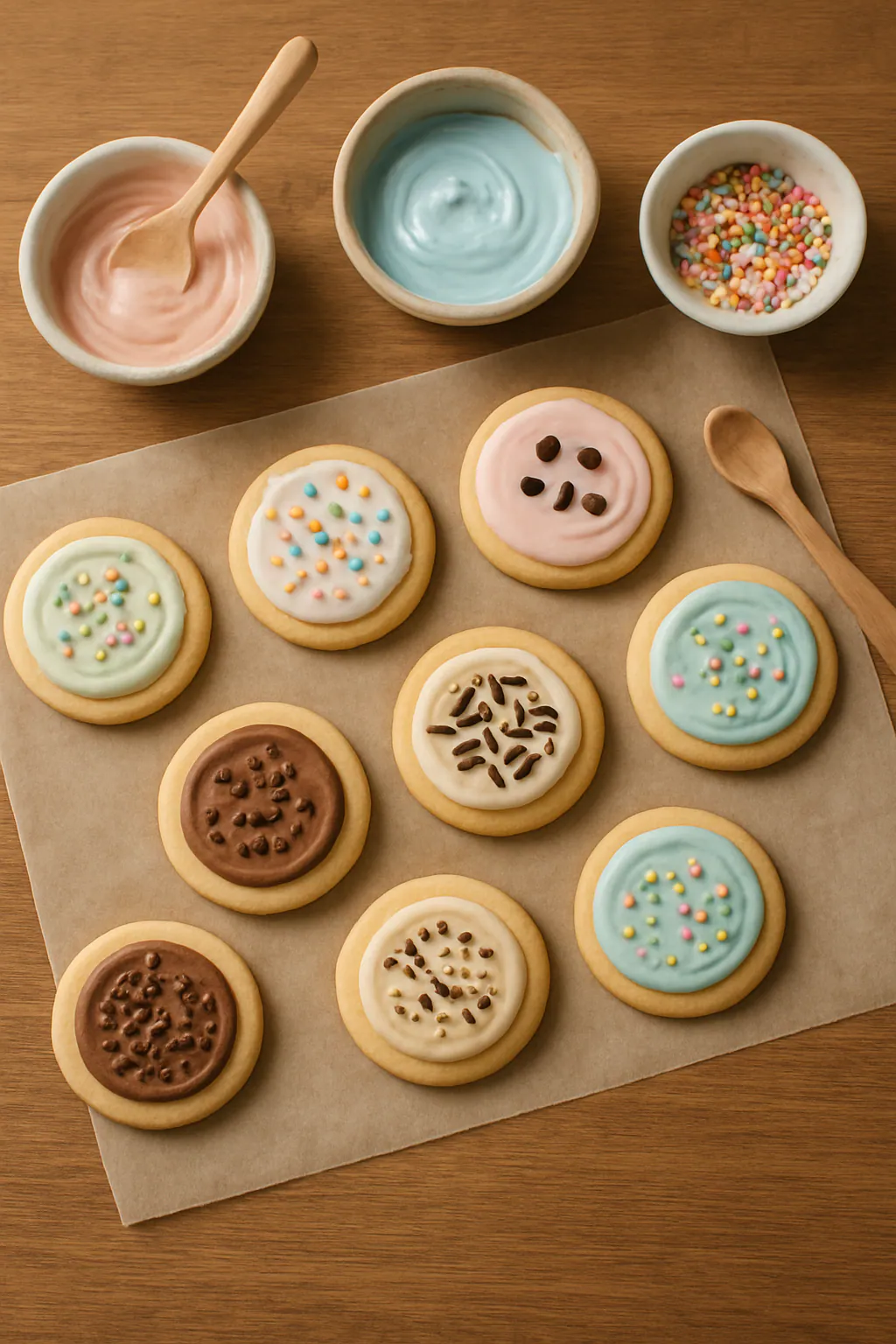 Eindresultaat: Koekjes versieren