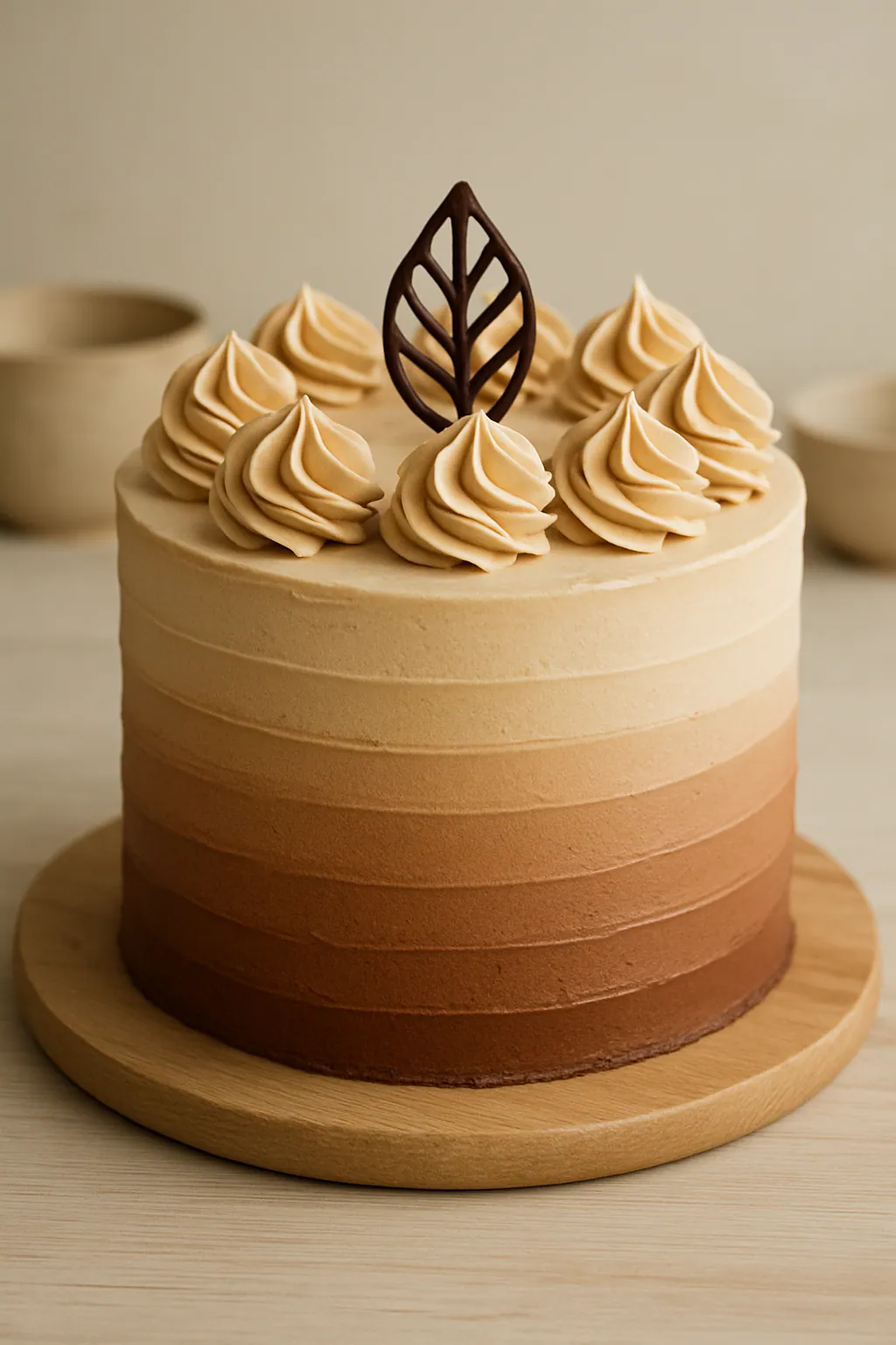 Ombre botercrème-effect maken