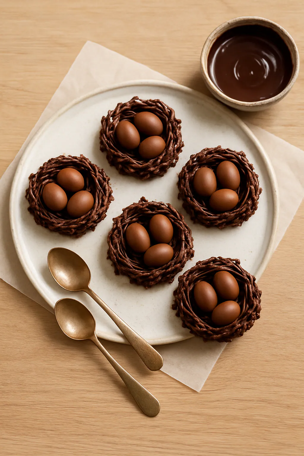 Eindresultaat: Paasnestjes als taartdecoratie maken