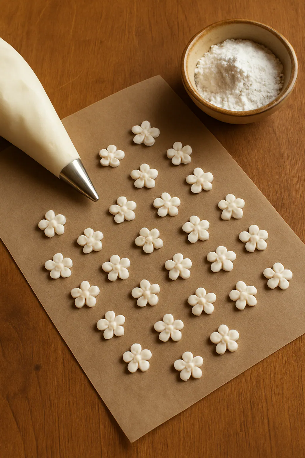 Royal-icingbloemen maken