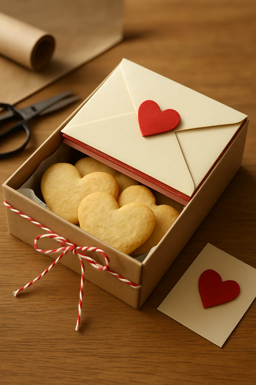 Eindresultaat: Valentijn-loveletter-koekjesdoos maken
