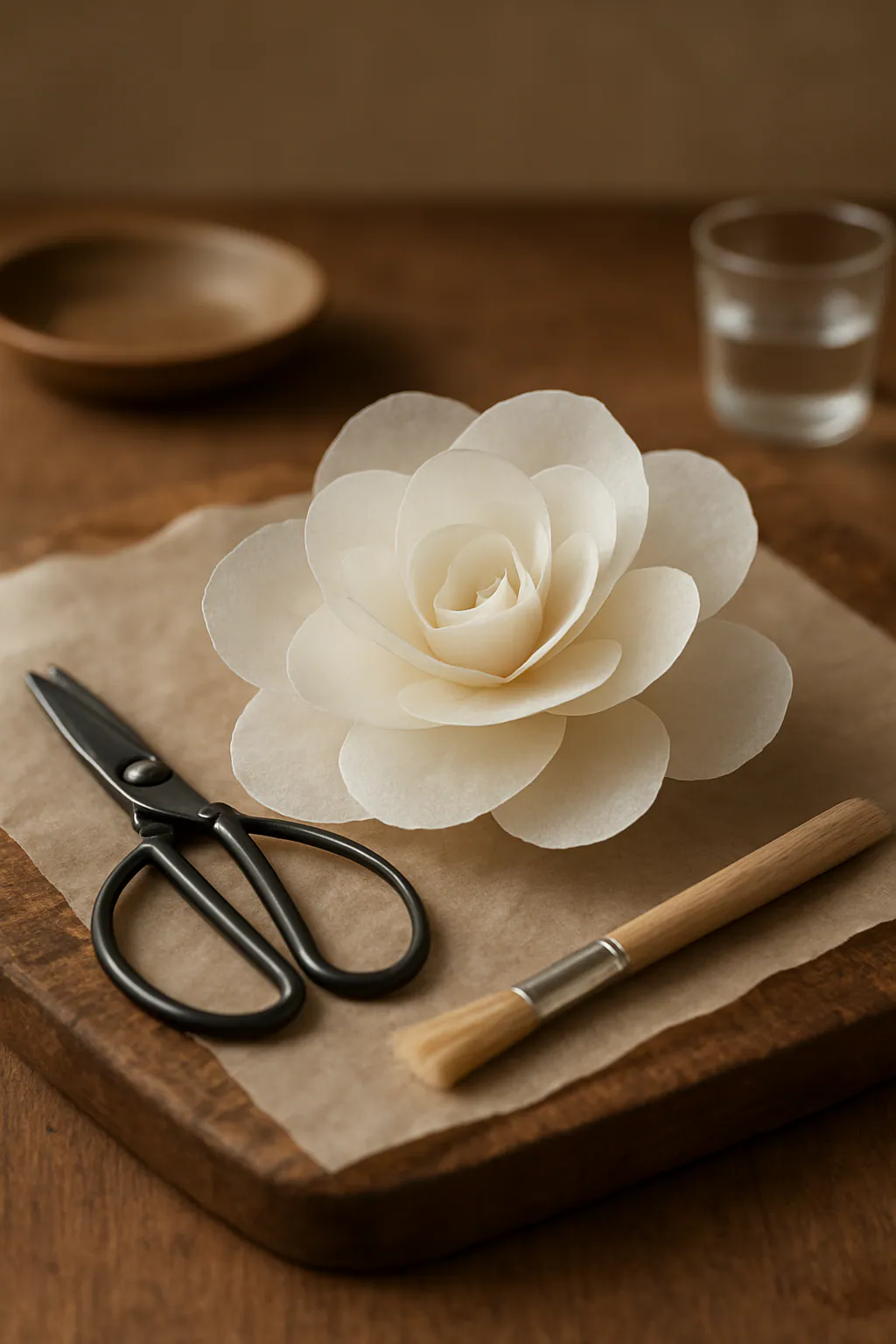 Wafer-paperbloemen maken
