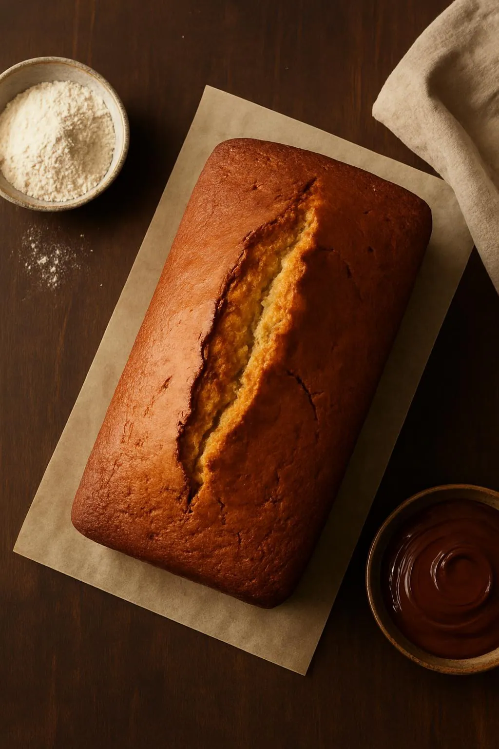 Waarom barst mijn cake bovenop?