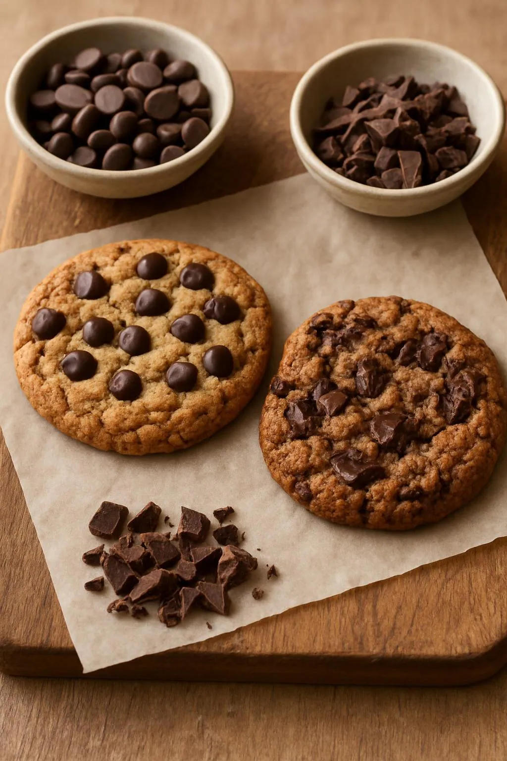 Chocolate chips of gehakte chocolade?