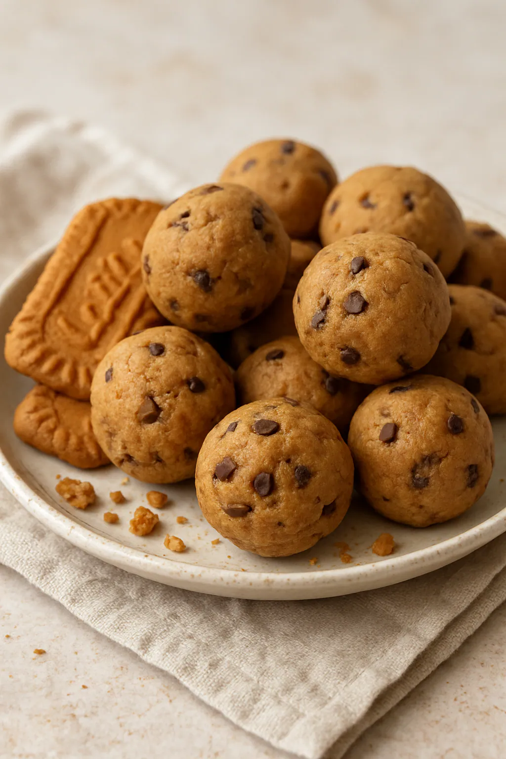 Biscoff cookie dough bites