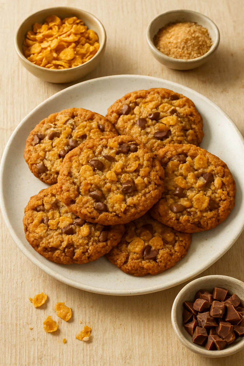 Bruine-boter-cornflakekoekjes