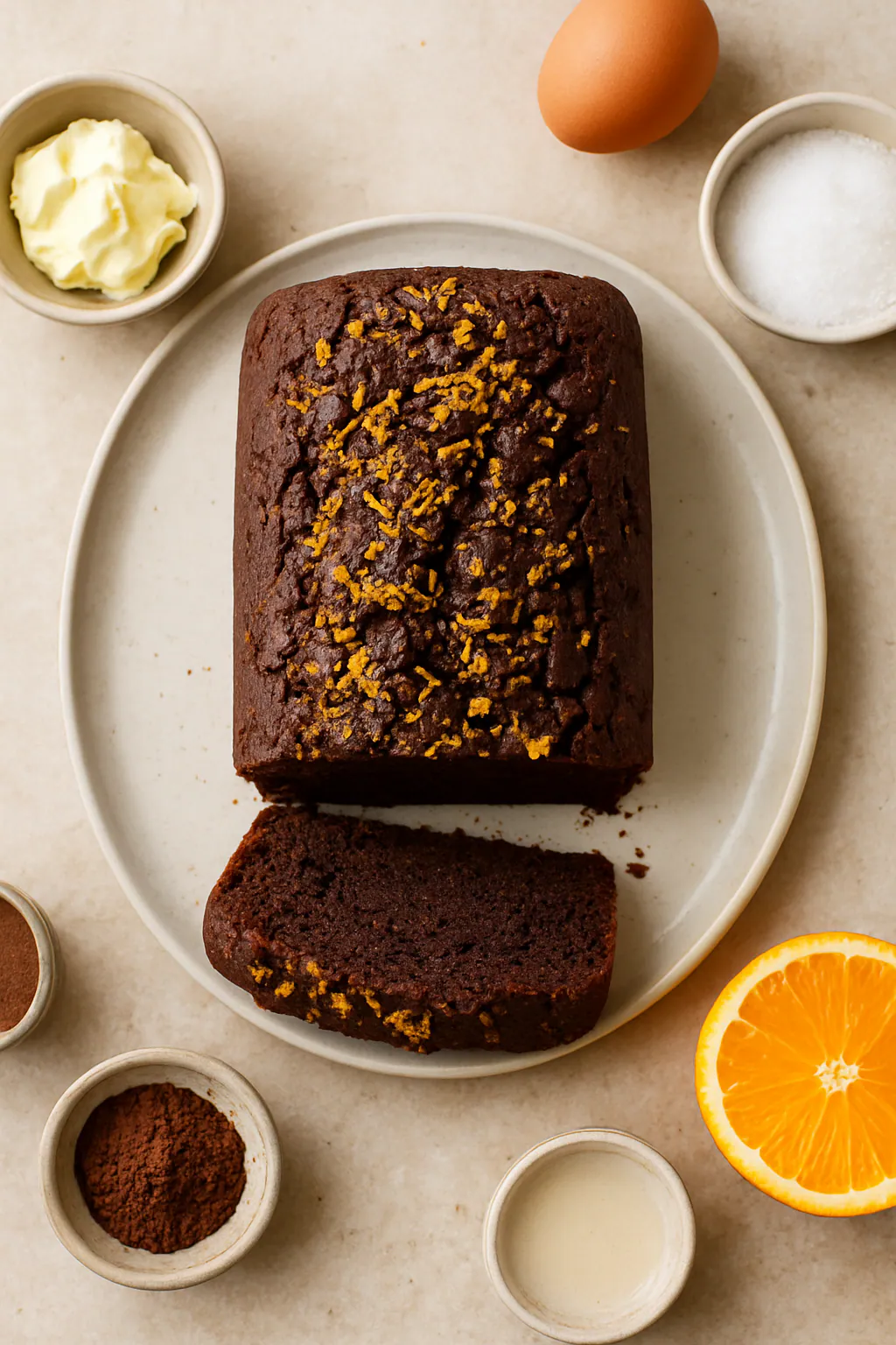 Chocolade-sinaasappelcake