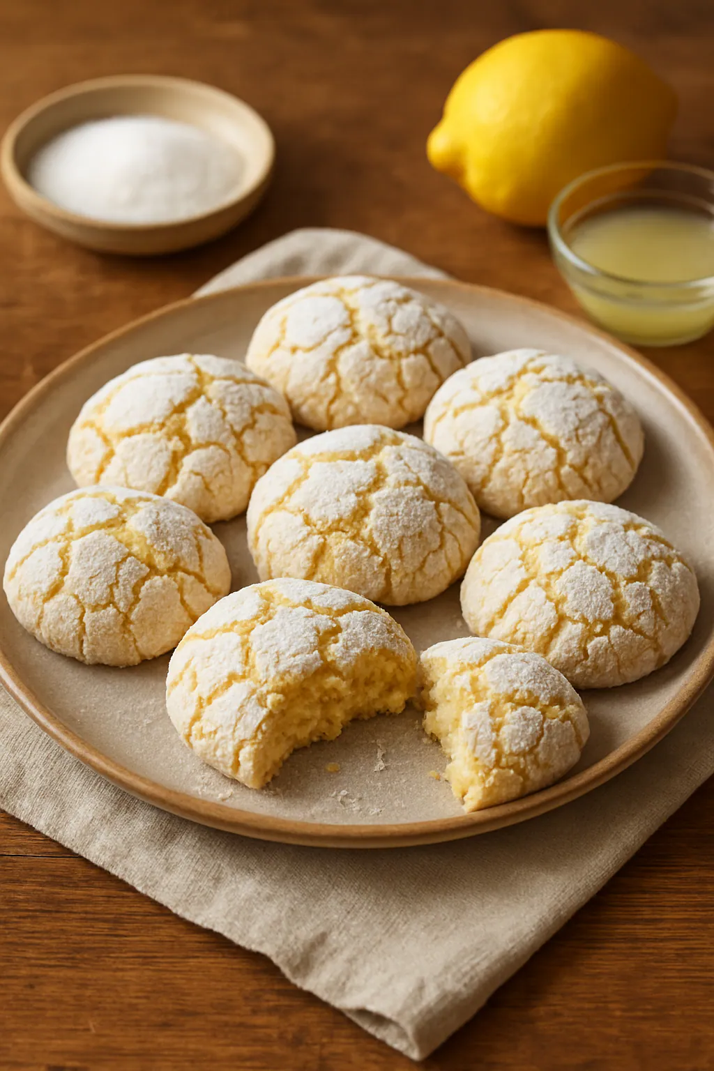 Citroen-crinklekoekjes