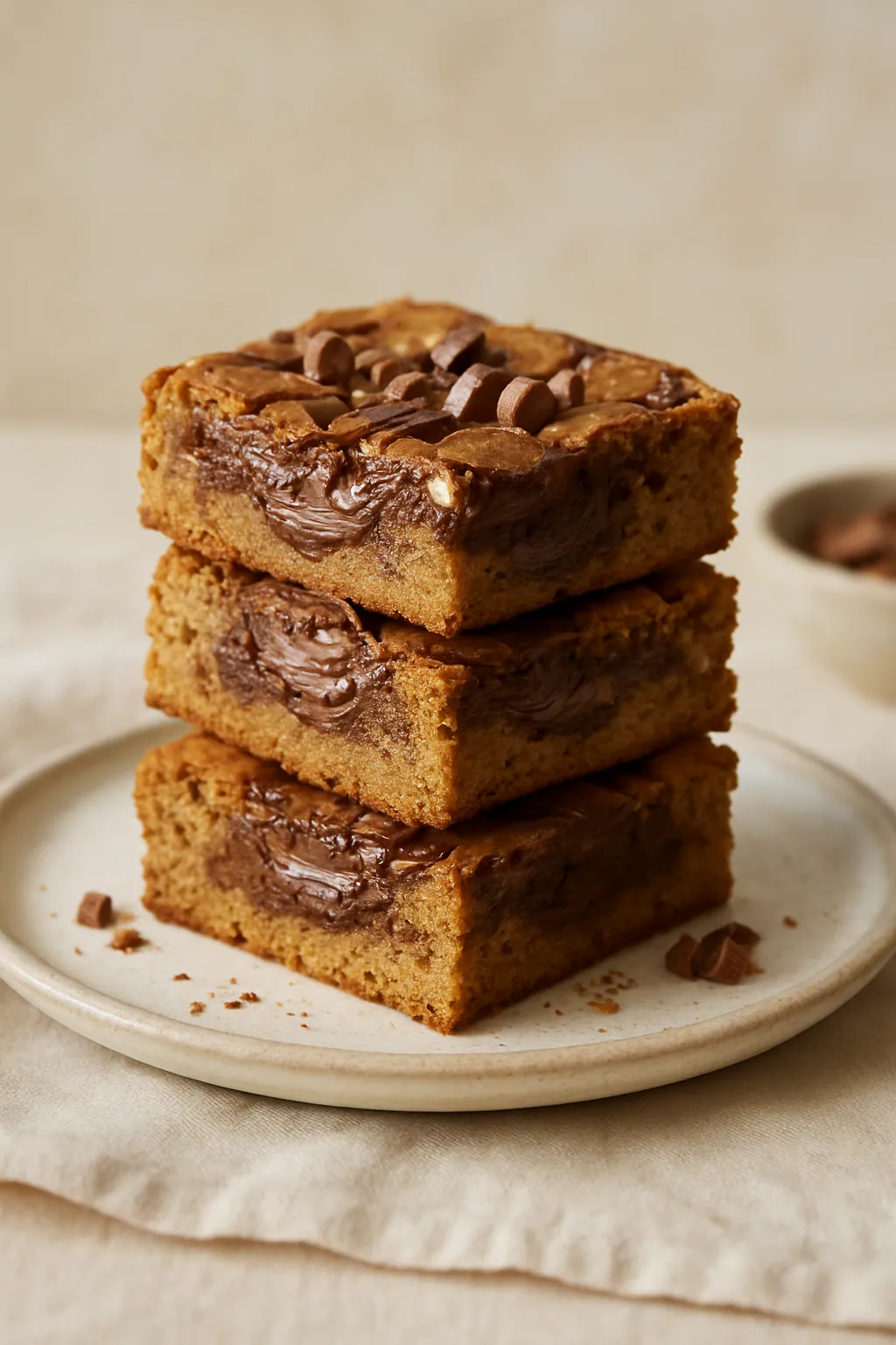 Nutella blondies