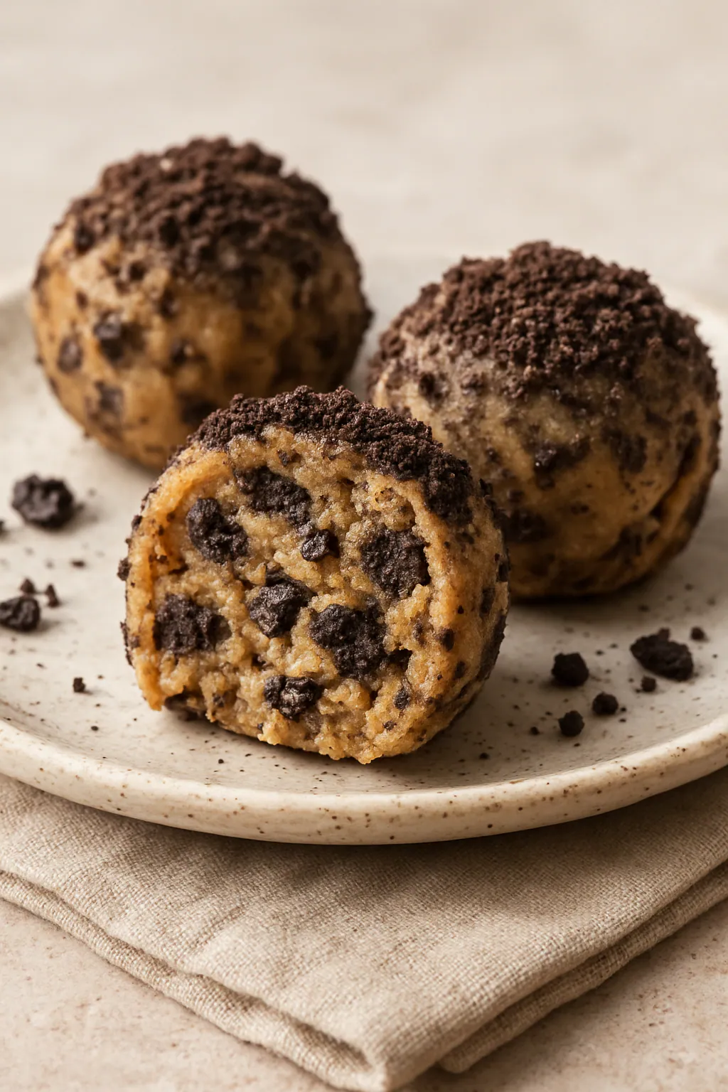 Oreo cookie dough bites