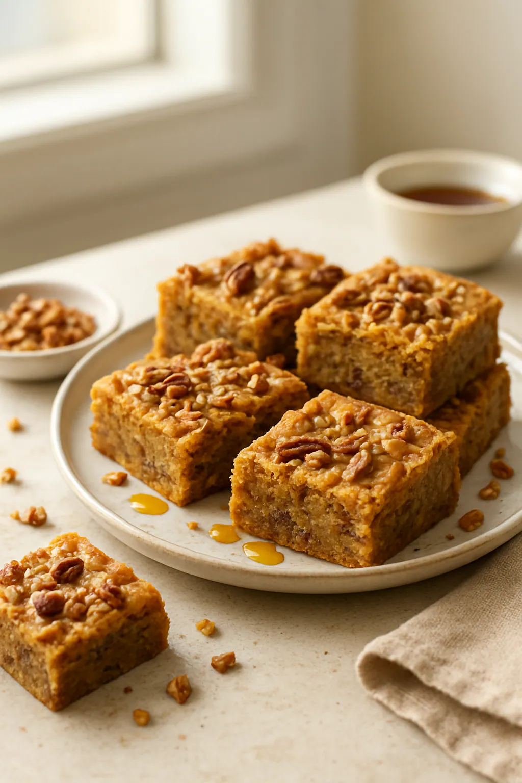 Pecan-ahornblondies
