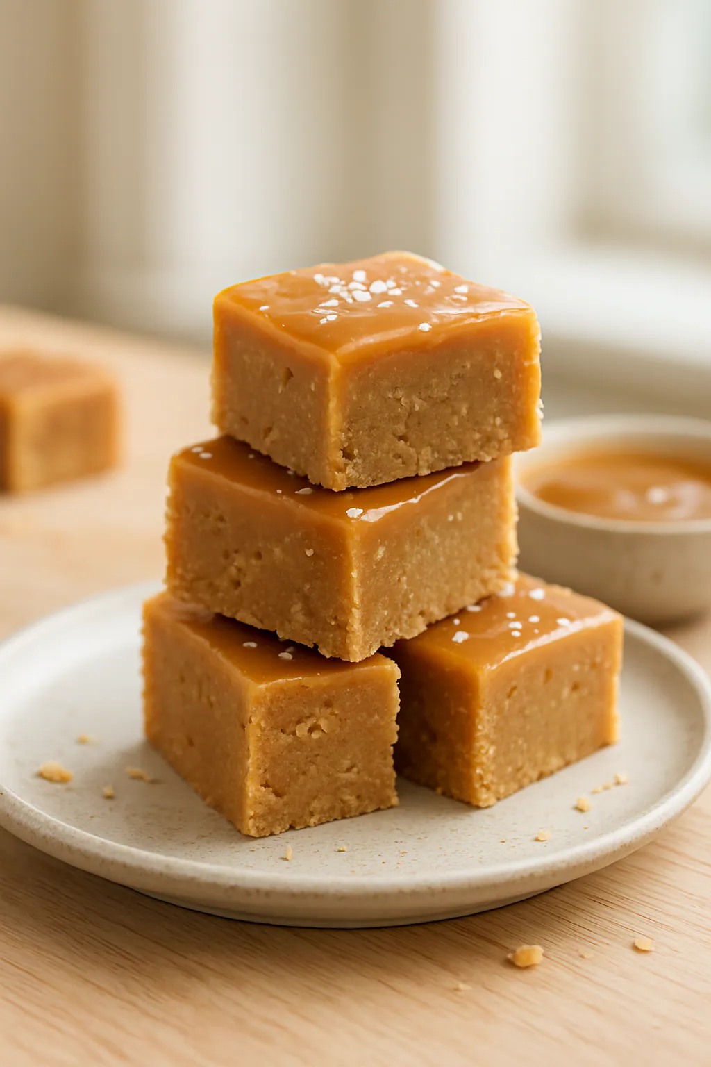 Salted caramel fudge