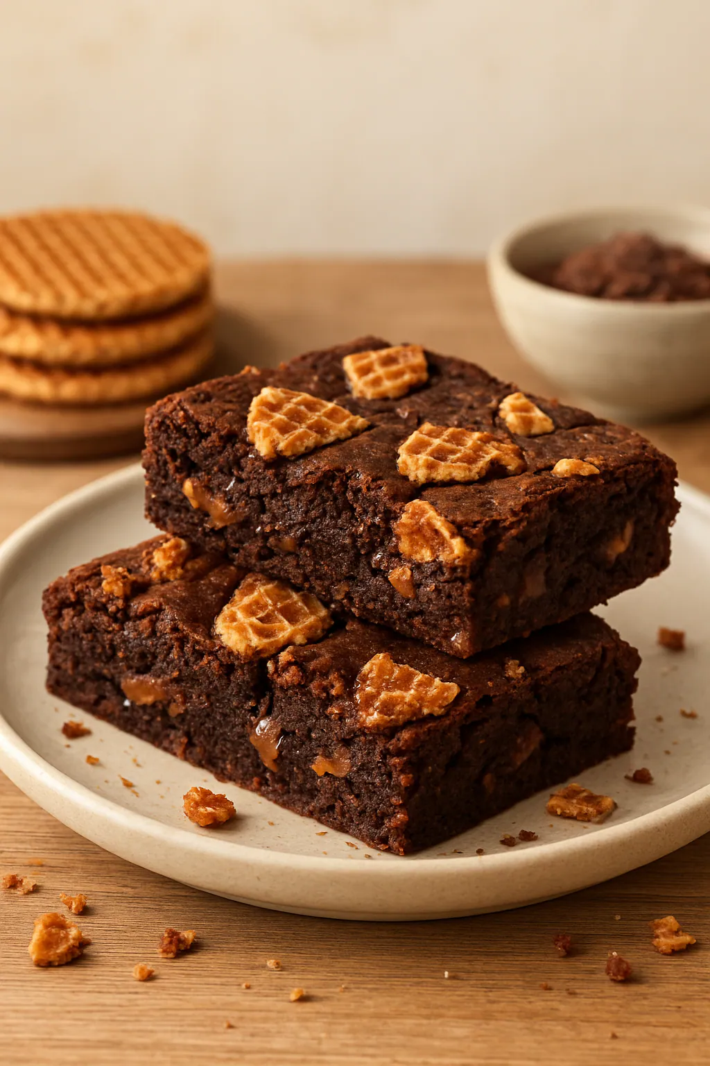 Stroopwafel brownies