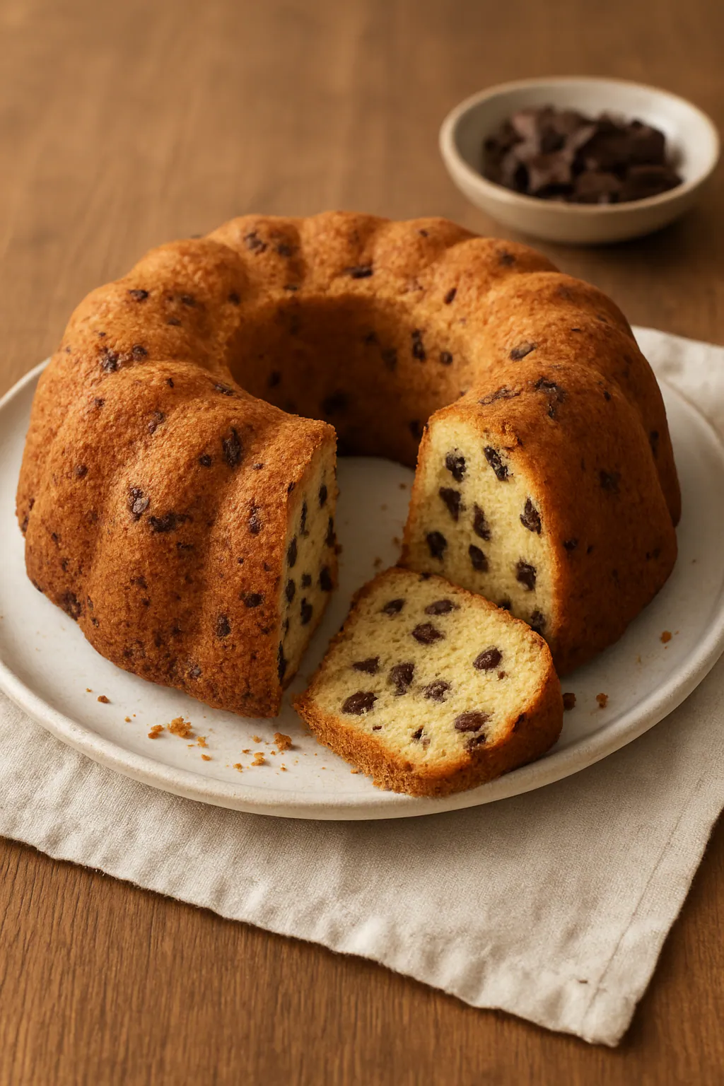 Vanille-chocolade chip tulband
