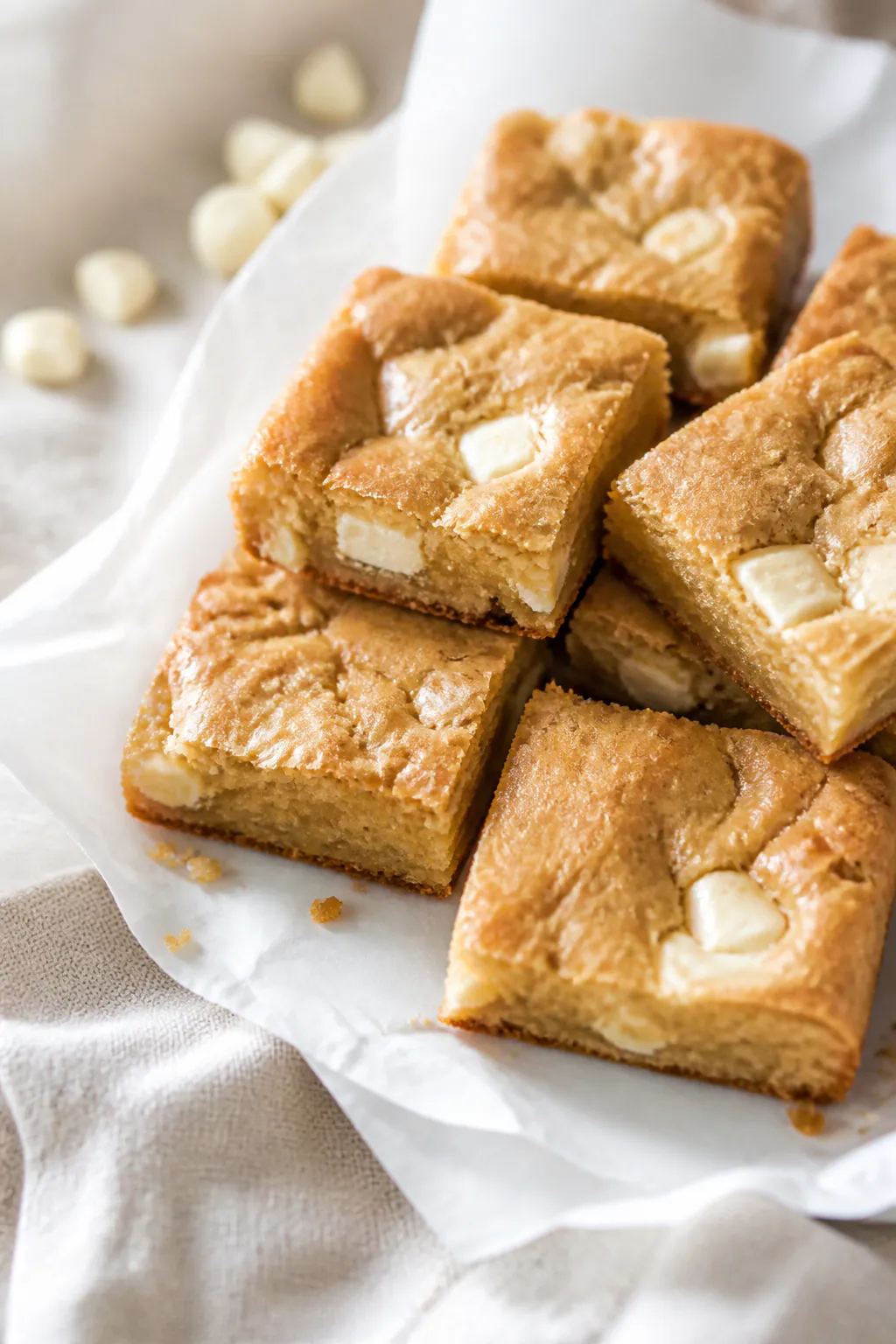 Witte-chocoladeblondies